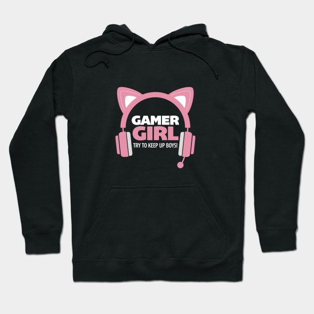 Gamer Girl apparel Hoodie by Hotshots